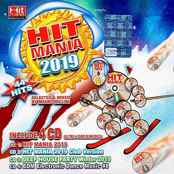 Постер к Hit Mania 2019. 4CD (2018)