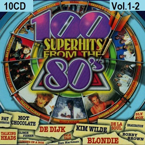Постер к SuperHits from the 80s.10CD (2024)